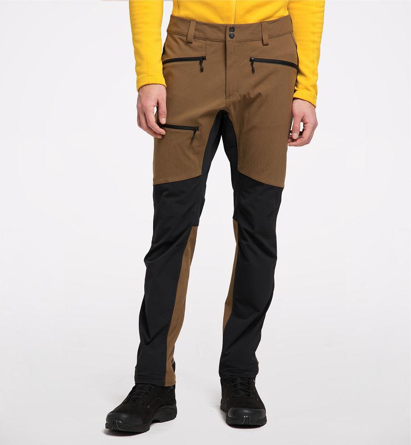 Haglöfs Mens Rugged Flex Hiking Pants Brown/Black New Zealand 28714ENRL
